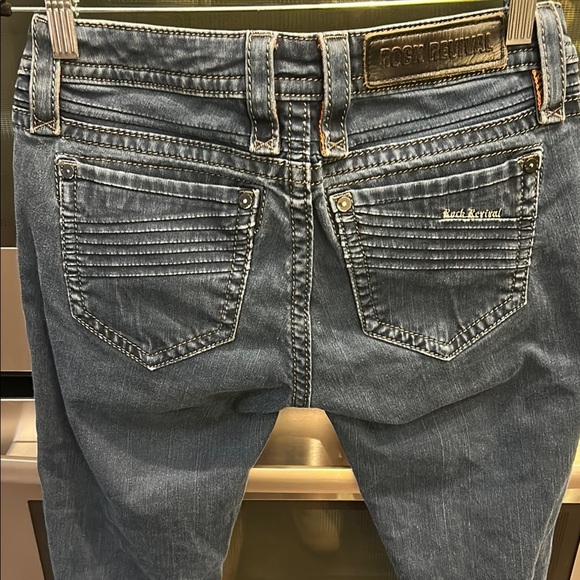 Rock Revival Blue Skinny Jeans Classic Fit - Picture 3 of 13